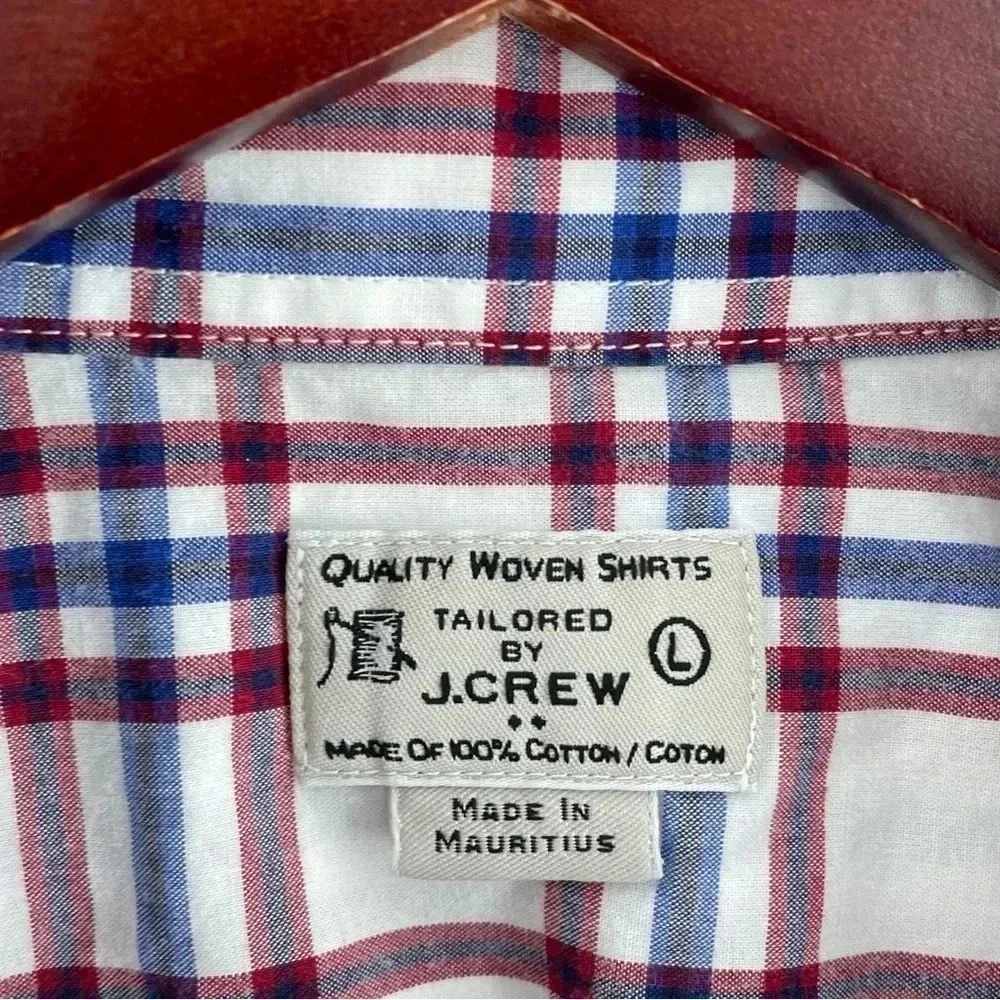 J. Crew Shirt Button Down Long Sleeve Mens Size L *flaw* 3133